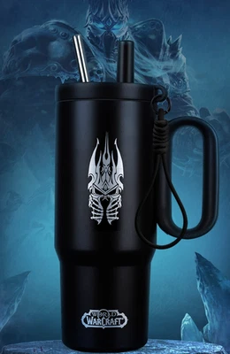 Blizzard World of Warcraft Lich King Stainless Steel Straw Cup - Image 1 of 4