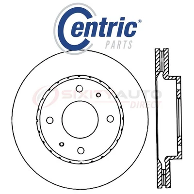 Centric C-TEK Disc Brake Rotor for 2001-2002 Kia Magentis 2.4L 2.5L 2.7L L4 iq - Imagem 1 de 4