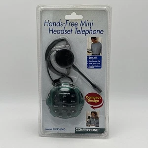 NEW Conair Phone Hands-Free MINI Headset Telephone SW9260EG Green Compact Earset - Afbeelding 1 van 17