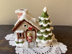 Vintage Lund's Lites musikalisches Weihnachts-/Teelichthaus - Japan - Bild 1 von 13