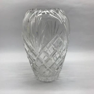 Vintage Large Cut Crystal Flower Vase - Picture 1 of 10