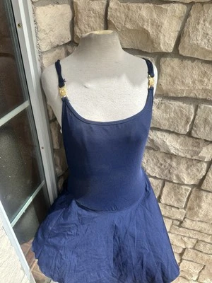 Купальник цельный женский Sirena Signatures темно-синий золотой размер большой - Изображение 1 из 4