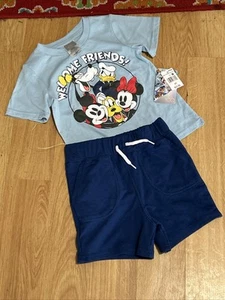 Disney 109 Mickey & Friends Boys Short Set Size 3T NWT - Picture 1 of 7