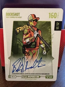 Bo Jackson Battle Arena #BFA-76 BUCKSHOT Glow Auto 25/25 Buck Showalter - Picture 1 of 2
