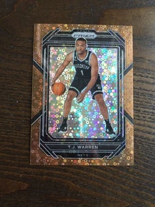 2022-23 Panini Prizm NBA T. J. Warren Bronze Bubbles 2/20 Nets - Picture 1 of 2