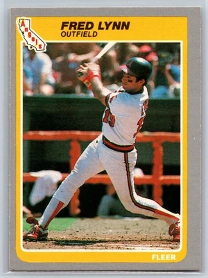 Fleer Fred Lynn California Angels 1985 #307 Foto 1 de 2