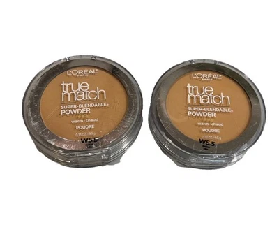 2 Pack L'Oreal True Match Super Blendable Powder Warm W5.5 Suntan Sealed! - Image 1 of 3
