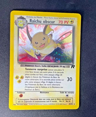 Raichu Obscur Secret Rare 083/082 TRU FR LP WOTC - Image 1 of 2