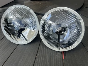 Classic Mini  Black Tripod PL700 Lucas Style  Halogen Conversion Headlamps - Picture 1 of 12