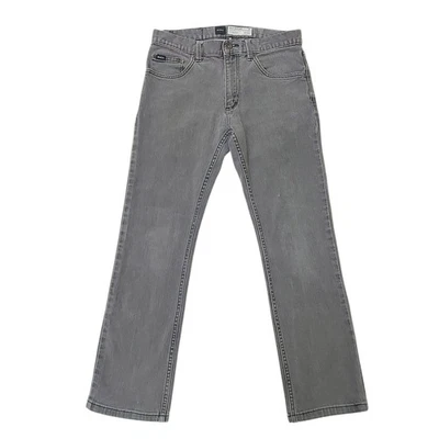 RVCA Regvlars Jeans Mens 30x27 Gray Straight Leg Cotton Blend Casual Work Denim - Image 1 of 4