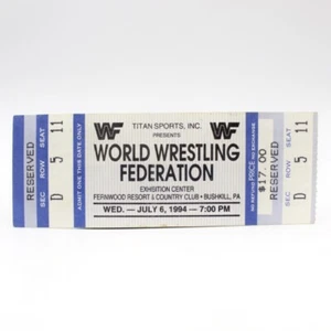 WWF Monday Night Raw Ticket Stub 1994 Iconic Bret Hart Vs 123 Kid WWE History - Picture 1 of 12