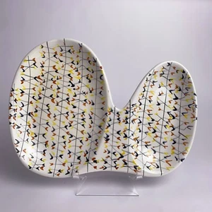 Mancioli per Raymor Italia grande piatto segmentato metà secolo moderno 15,75"w - Foto 1 di 14