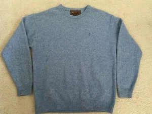 Marlboro Classics Mens XLarge Wool Blend Blue Jumper Sweater - Picture 1 of 5