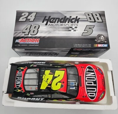 Jeff Gordon #24 Dupont 2010 Impala Nero Rosso 1/24 Nascar Scala / 6884 Action Nb - Immagine 1 di 4