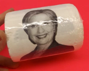 Hillary Clinton Toilettenpapier Badpapier lustiges Geschenk Streich Humor - Bild 1 von 3