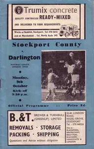 1961 1962 STOCKPORT COUNTY v DARLINGTON - Picture 1 of 1