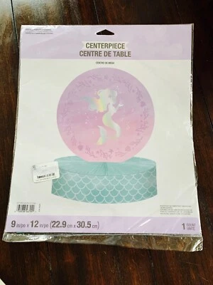 Mermaid Shine Silver Foil Party Tableware and Decorations Centerpiece - Image 1 of 4