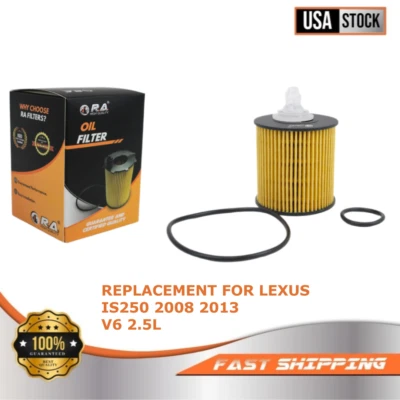 Filtro de óleo do motor 9972 com conjunto de O-rings para LEXUS IS250 2008 2013 V6 2,5L - Imagem 1 de 4