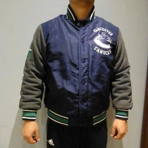 Vancouver Canucks 1970 Chaqueta Starter NHL Sports por Carl Banks Talla Mediana - Imagen 1 de 12