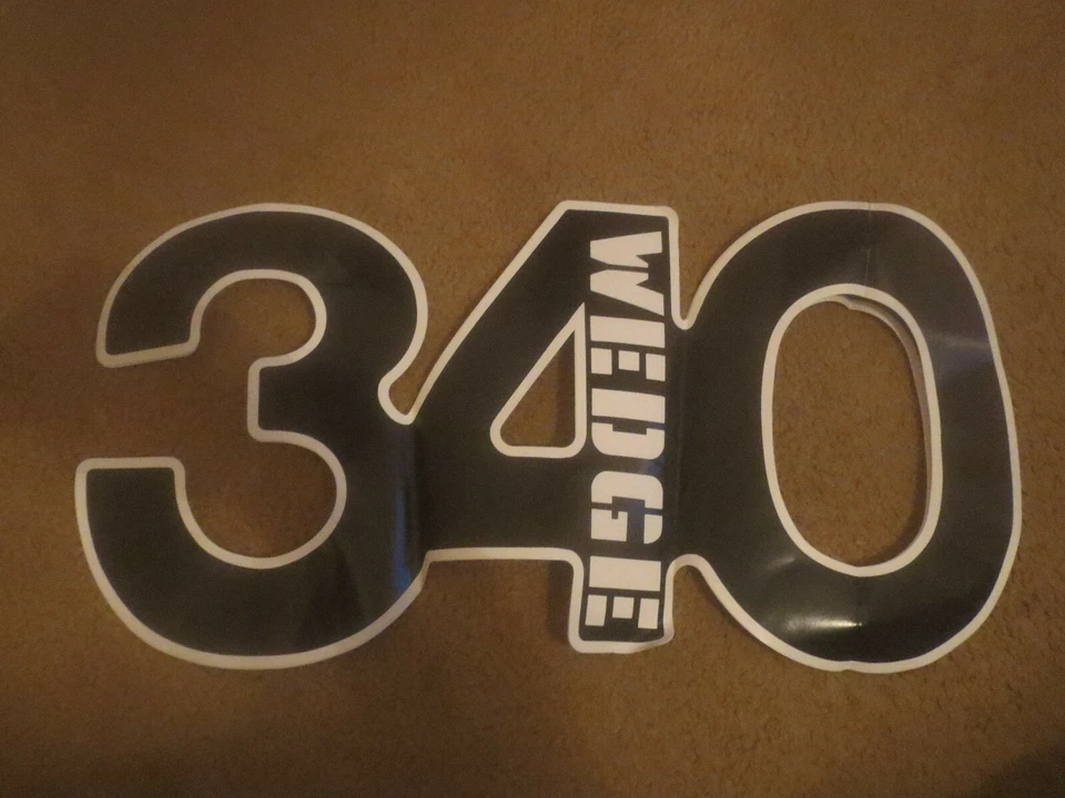 1971 PLYMOUTH DUSTER 340 WEDGE HOOD DECAL STICKER TRANSFER NEW BLACK OBSOLETE - Image 1 of 1