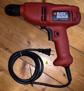 Black & Decker DR200 Corded Keyless Drill 4.5A 0-1350 RPM (WORKS) Type 5 - Picture 1 of 7