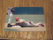 LEN DYKSTRA  1995 POST CEREAL UNFOLDED  BASEBALL CARD