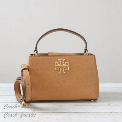 NWT Tory Burch Britten Micro Satchel Leather Crossbody in Tiramisu - Image 1 of 4