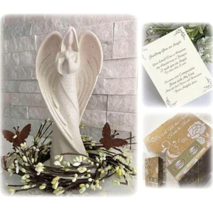 Estatua de ángel regalo de condolencias para conmemoración, expreso condolencias por pérdida de ser querido - Imagen 1 de 6