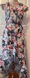 Parker Womens Dress size XS Dress Floral Asymmetrical Colorful Ruffled High Low - Picture 1 of 10