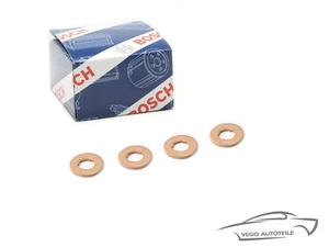 4x ORIGINAL BOSCH DICHTRING KUPFERRING DICHTUNG DÜSENHALTER SCHACHT F00VC17503 - Bild 1 von 2