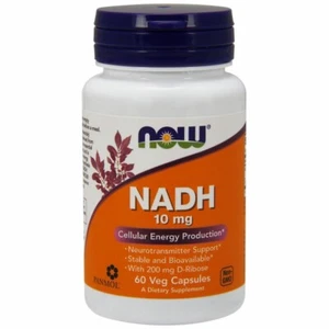 NADH with Ribose 10 mg 60 Vcaps By Now Foods - Picture 1 of 1