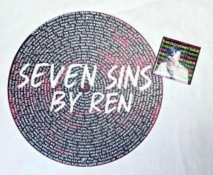Ren Gill Sick Boi Lot of TWO Seven Sins Lyrics Metal Sign & Money Game Magnet - Picture 1 of 16