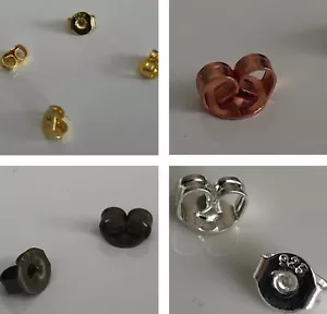 1,2,5 - 10 Paar 925 Sterlingsilber Ohrmutter Flügelschraube Stopper für Ohrringe - Bild 1 von 10
