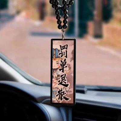 Espejo retrovisor colgante amuleto coche coche sin multa decoración accesorios Foto 1 de 2