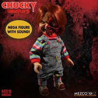 Talking Pizza Face Chucky 38cm Mega Puppe Sound Childs Play 15" Figur Mezco
