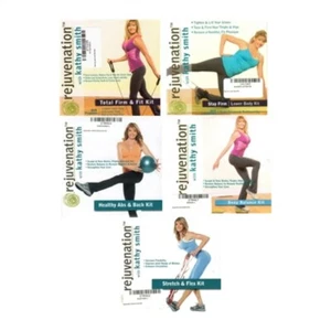 LOT OF 5 KATHY SMITH REJUVENATION EXERCISE DVDS NEW SEALED - Picture 1 of 1