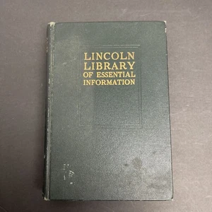 Lincoln Library of Essential Information (Hardcover, 1949) Tabbed Illustrated - Picture 1 of 11