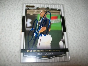 2008 RAZOR RC BRETT LAWRIE AUTOGRAPH AUTO #16 TORONTO BLUE JAYS - Picture 1 of 2