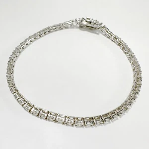 Brazalete de tenis Finecraft para mujer de 1/4 ct 7" con circonitas en plata de ley 925 - Imagen 1 de 9