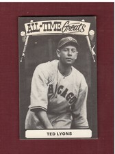 TED LYONS, White Sox ~ TCMA All-Time Greats TYPE 1 strip card (NOT postcard) A