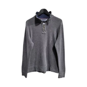 Tommy Hilfiger pullover zip grey man size m - Imagen 1 de 7