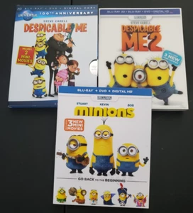 Despicable Me & Minions Blu-Ray, DVD + Despicable Me Blu-Ray, DVD, Blu-Ray 3D - Picture 1 of 4