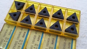10 Sandvik carbide inserts TNMG 16 04 08-61 015 ( TNMG160408 160408 TNMG332 332 - Picture 1 of 2
