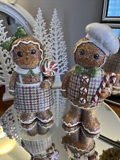 Set of 2 Gingerbread Couple Figurines by Valerie Parr Hill