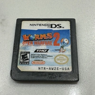 Worms: Open Warfare 2 (Nintendo DS, 2007) Authentic TESTED FAST SHIPPED - Image 1 of 4