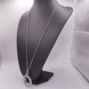 ⭐ Fossil Steel Halskette Collier Anhänger Armband Band Armreif Kette Silber 365⭐ - Bild 1 von 3