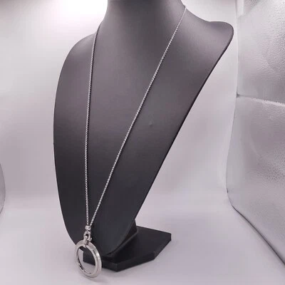 ⭐ Fossil Steel Halskette Collier Anhänger Armband Band Armreif Kette Silber 365⭐ - Bild 1 von 3