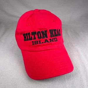 Hilton Head Island Mütze Herren OS rot Strapback Cap bestickt Falke Papa Cap - Bild 1 von 10
