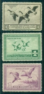 US #RW3-5, $1.00 DUCKS, unused, no gum or regummed, VF, Scott for no gum $260.00 - Picture 1 of 1