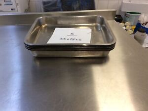 Stainless Steel Butchers Trays X 5